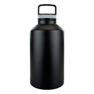 64 oz Matte Black Stainless Steel Double Wall Growler